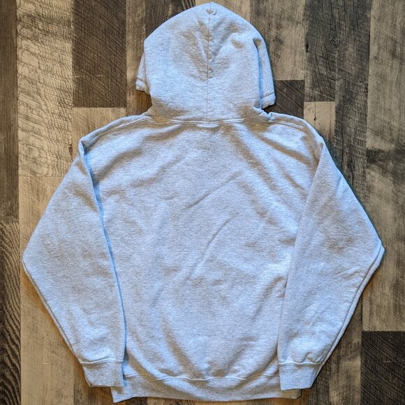 Thrasher Fleece Hoodie Gray Pullover Medium Sweatshirt - Picture 2 of 7
